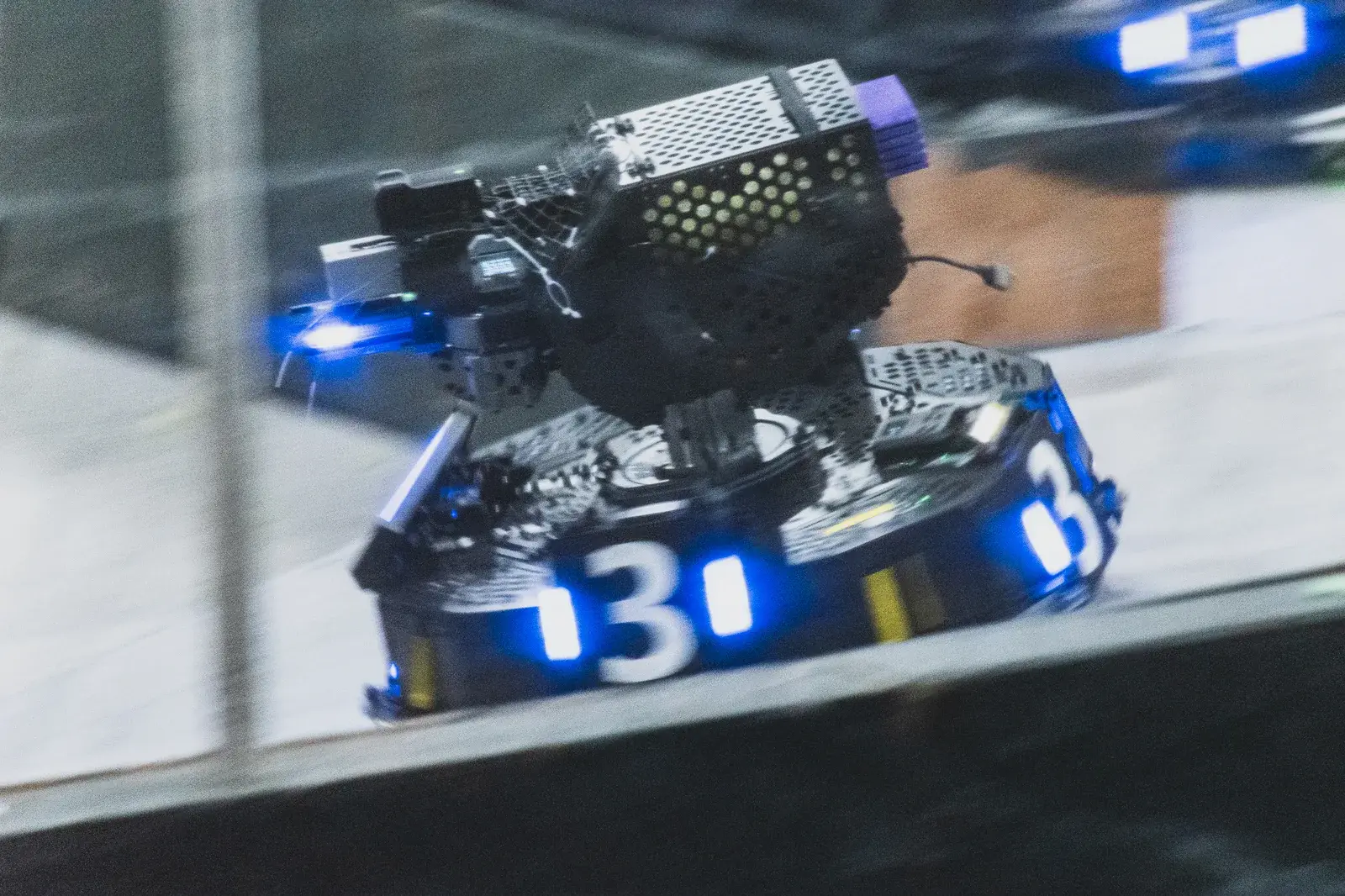 RoboGrinder Infantry robot in action on the ARCC 2026 competition field