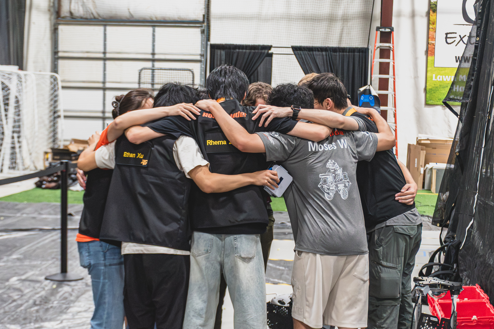 Team huddle