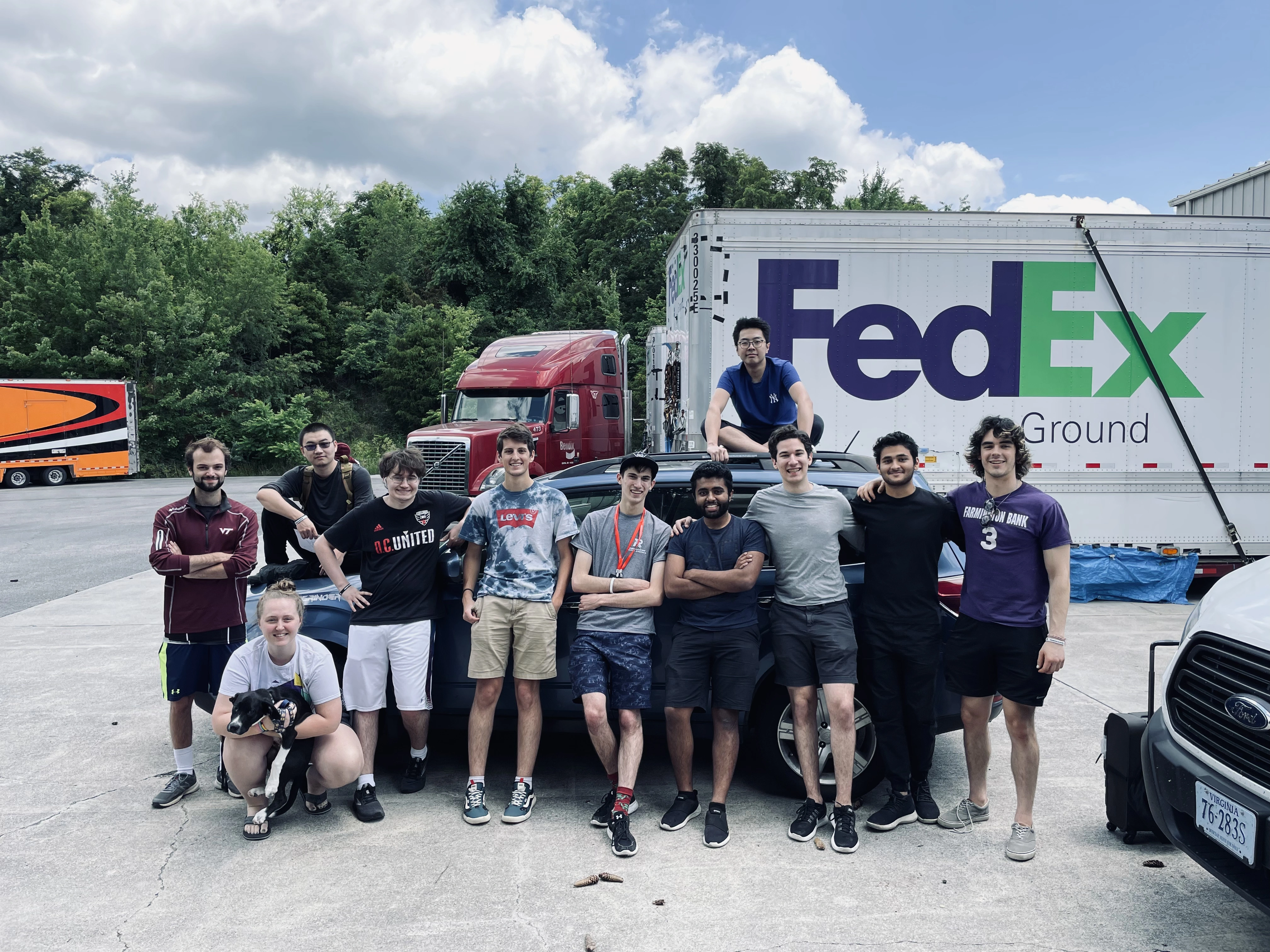 The team together during the 2020–2021 competition season