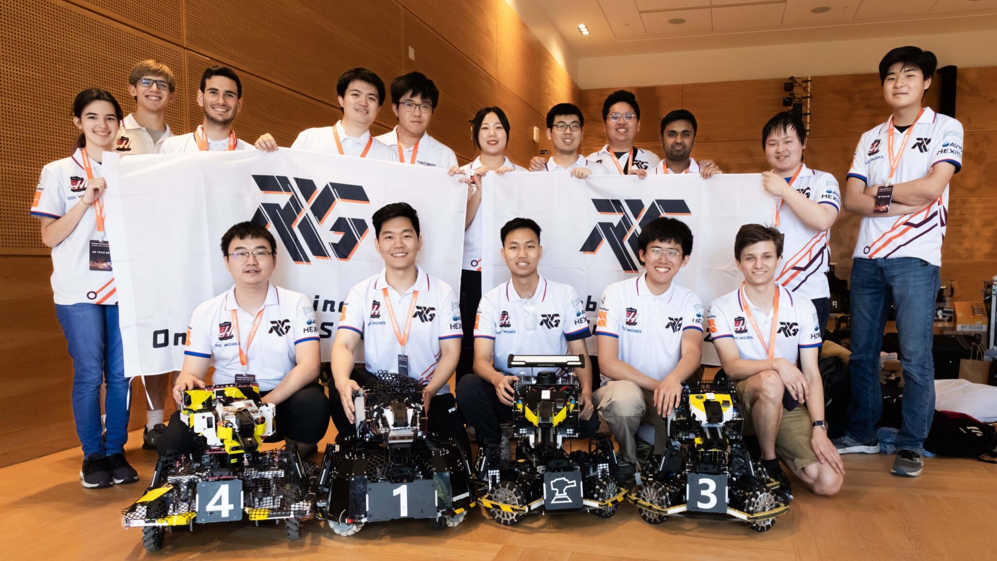The 2023 team with the competition fleet in Seattle