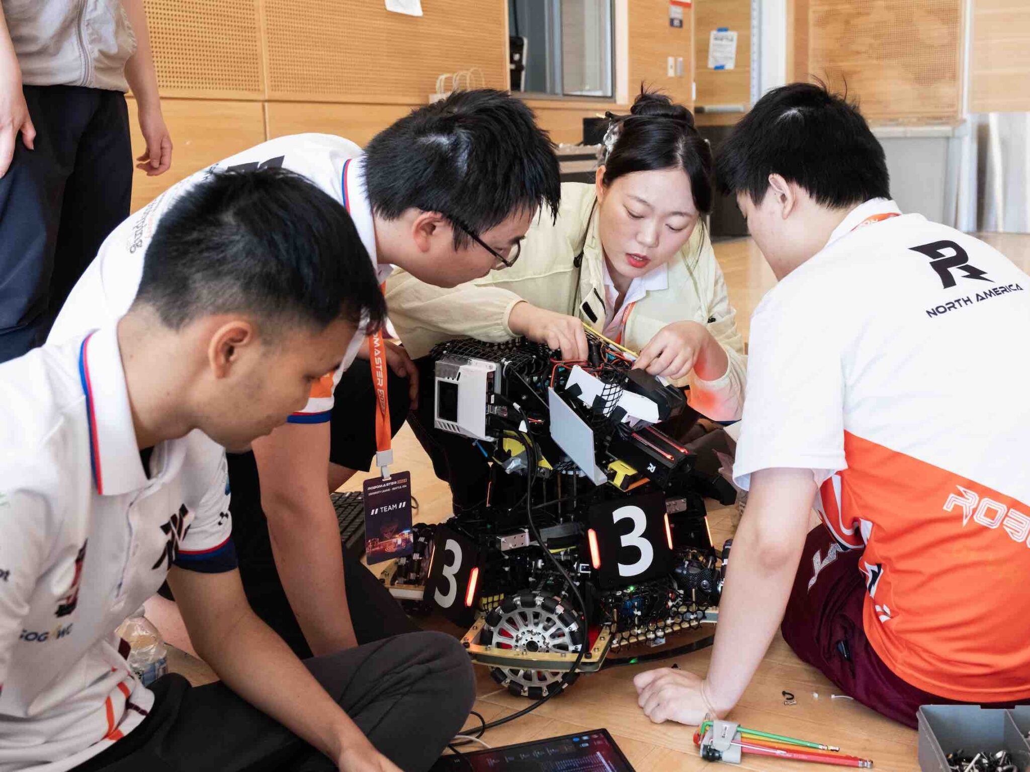 Checking robot wiring before a match